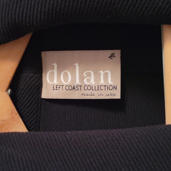 Dolan Left Coast Collection Anthropologie Blue Tweed Moto Jacket, Size Medium - Picture 2 of 6